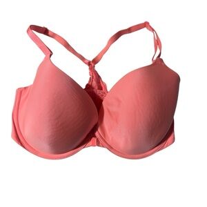 Victoria’s Secret Demi Bra – Lace Racerback – 34DD – Peach
